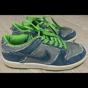 Nike low dunk denim hulk, 5.5y /7w